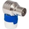 Hirschmann - Coax Connector - Male - Wit/Blauw