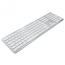 Ultra slim USB keyboard with 2 USB ports for Mac - French (Azerty)