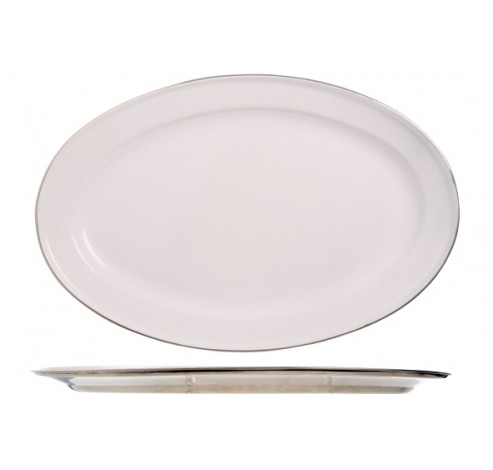 COSY EN TRENDY -ANGEL SERVEERSCHAAL RVS OVAAL 30CM