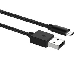 Ewent - Micro usb oplaadkabel - Zwart - 1m