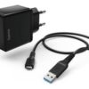 Hama - Reislader set picco USB type C 2.0A - zwart