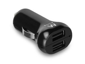 Ewent - Carcharger 2.4A - 2x USB 12-24V