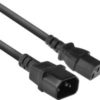 Ewent - EW9186 - Electriciteitssnoer 1,8 m C14 stekker C13 stekker