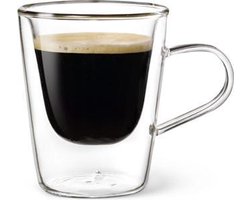 Luigi Bormioli - Dubbelwandig glas Espresso - 10 cl - Set van 2