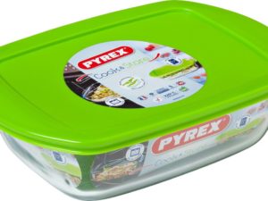 Pyrex - Cook & Store Schaal Rechthoek - Inclusief Deksel - 1,1l