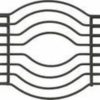 Point-Virgule - Wire Trivet Black Steel - 18.5x15x3Cm