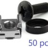 LOGON PROFESSIONAL - 6 CAGE NUT SET AND MOUNTING SCREWS, 50pcs