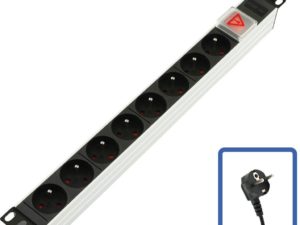 LOGON PROFESSIONAL - POWERSTRIP 8-WAY FULL ALUMINIUM