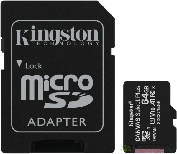 KINGSTON - CANVAS SELECT MICROSD UHS-I CLA