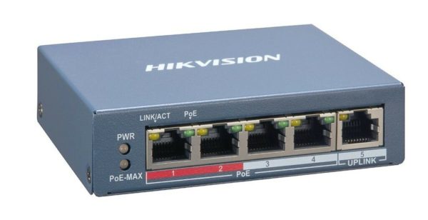 HIKVISION - 4-PORT 10/100 TP POE ETHERNET SWITCH