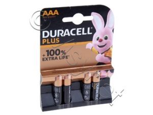 DURACELL MN2400 / AAA PLUS 100% EXTRA LIFE