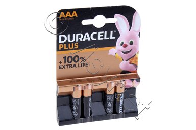 DURACELL MN2400 / AAA PLUS 100% EXTRA LIFE