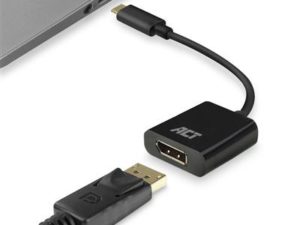 ACT - USB-C naar DisplayPort female adapter 4K @ 60Hz