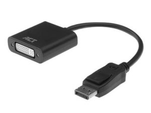 ACT - 0,15 meter DisplayPort naar DVI female adapter