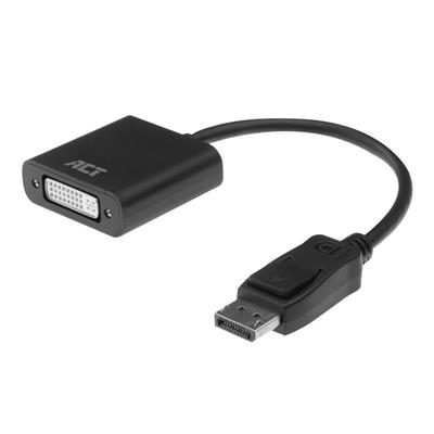 ACT - 0,15 meter DisplayPort naar DVI female adapter