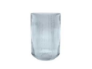 POINT VERGULE - vaas uit glas blauw Ø 10.5cm H 17.5cm