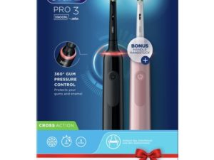 Oral-B - PRO 3 - 3900 - Zwarte en Roze Elektrische Tandenborstel