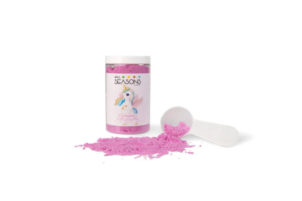 4ALLSEASONS - Fizzing & Foaming Bath Powder Unicorn 400ml incl. lepel 400ML