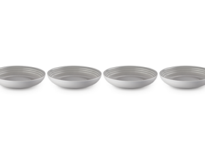 LE CREUSET - Pastaborden Set van 4 in Aardewerk MIST GREY 25 cm