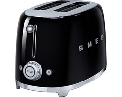 Smeg - broodrooster -zwart TSF01BLEU