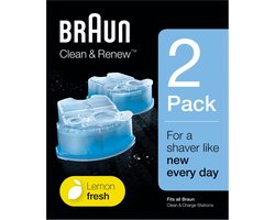 BRAUN - Clean & Renew - Reinigingsvloeistof Scheerapparaat - 2st