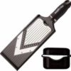 Microplane - V-rasp slicer/julienne zwart