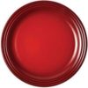 Le Creuset - Aardewerken klein bord in Kersenrood 22cm