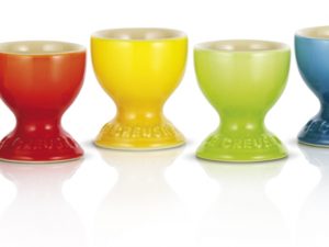 Le Creuset - Aardewerken Regenboog set eierdopjes per 6