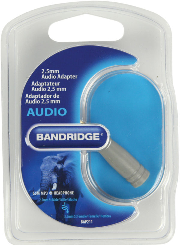 BANDRIDGE - Audioadapter - 2,5 mm