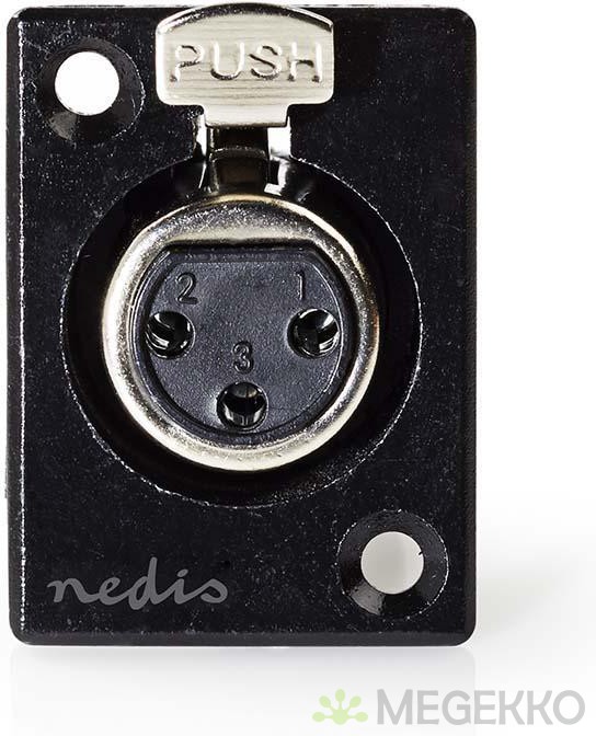 NEDIS - COTP15911BK - Bevestiging voor XLR-behuizing | XLR 3-t - zwart