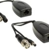 KONIG - Videobalun met RJ45-connector en DC-stek