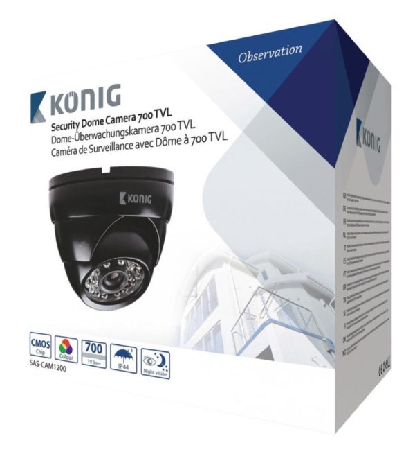 K̦onig - Beveiligingscamera dome 700 TVL incl. 18