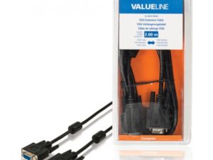 Valueline - VLCB59100B20 - VGA-verlengkabel VGA mannelijk - VGA vro