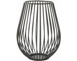 Point-Virgule - Wire Candle Holder Metal - Black