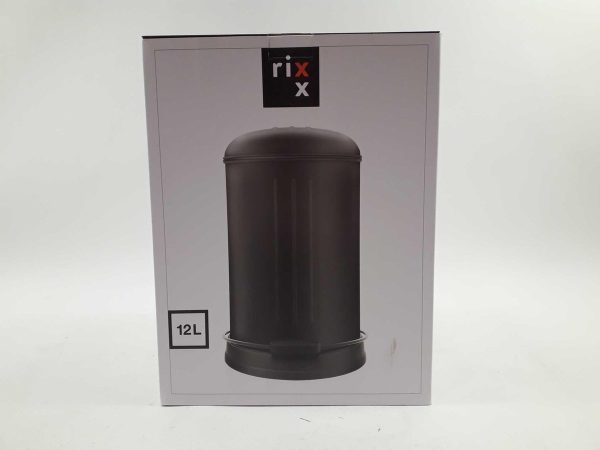 rixx pedaalemmer 12l mat zwart