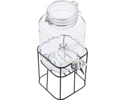 Point-Virgule - Vierkante drinkdispenser metalen houder - 3.6l