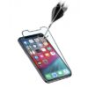 Cellularline - iPhone Xs Max - SP gehard glas capsule - z