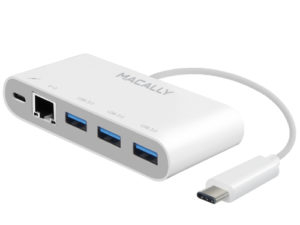 3.1 USB-C to 3 port USB A hub + USB-C + RJ45