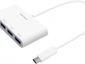 Macally - USB-C TO USB-A HUB + ETHERNET ADAPTER