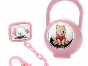 Disney Winnie baby brooch +case pink