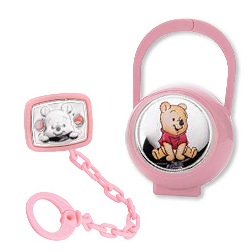 Disney Winnie baby brooch +case pink