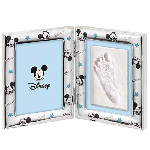 DISNEY P/FRAME MICKEY W/FOOTPRINT BLUE