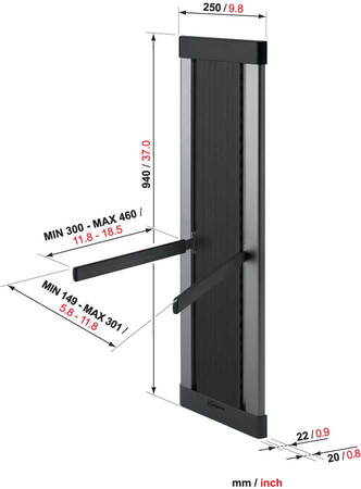 VOGELS COLUMN SYSTEM 93 CM