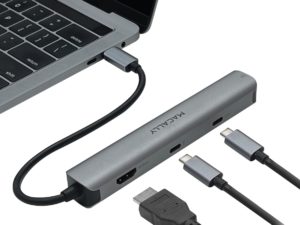 Macally UCDOCK6 - Aluminium USB-C multiport hub