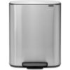 BRABANTIA - Bo Prullenbak - 2 x 30 l - Matt Steel Fingerprint Proof