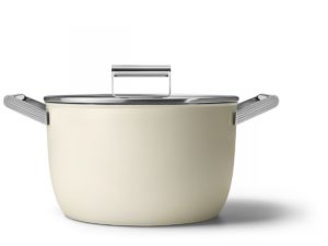 SMEG - KOOKPOT 26cm MET DEKSEL CREME