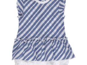 GYMP - Playsuit Blauw/ Wit