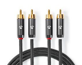 Nedis - Stereo-Audiokabel 2x RCA Male | 2x RCA Male | Verguld | 3.00 m Nedis - Stereo-Audiokabel 2x RCA Male | 2x RCA Male | Verguld | 3.00 m