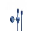 CELLULARLINE - Click bedside kabel, usb-c naar usb-c, 1,5m home+office, blauw