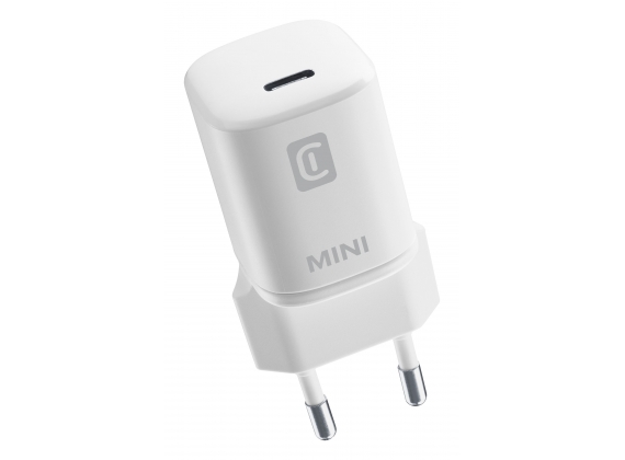 Cellularline - Reislader - 20W Mini PD usb-c iPhone, wit